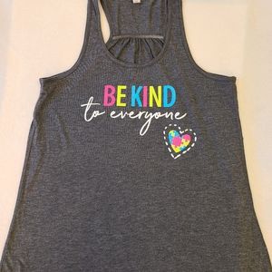 Be Kind Autism Awareness tanktop